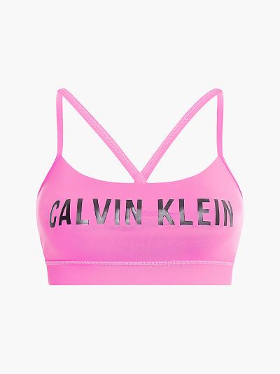 Calvin Klein Ruhák HU558732 | Calvin Klein Low Impact Női Sportmelltartó Rózsaszín